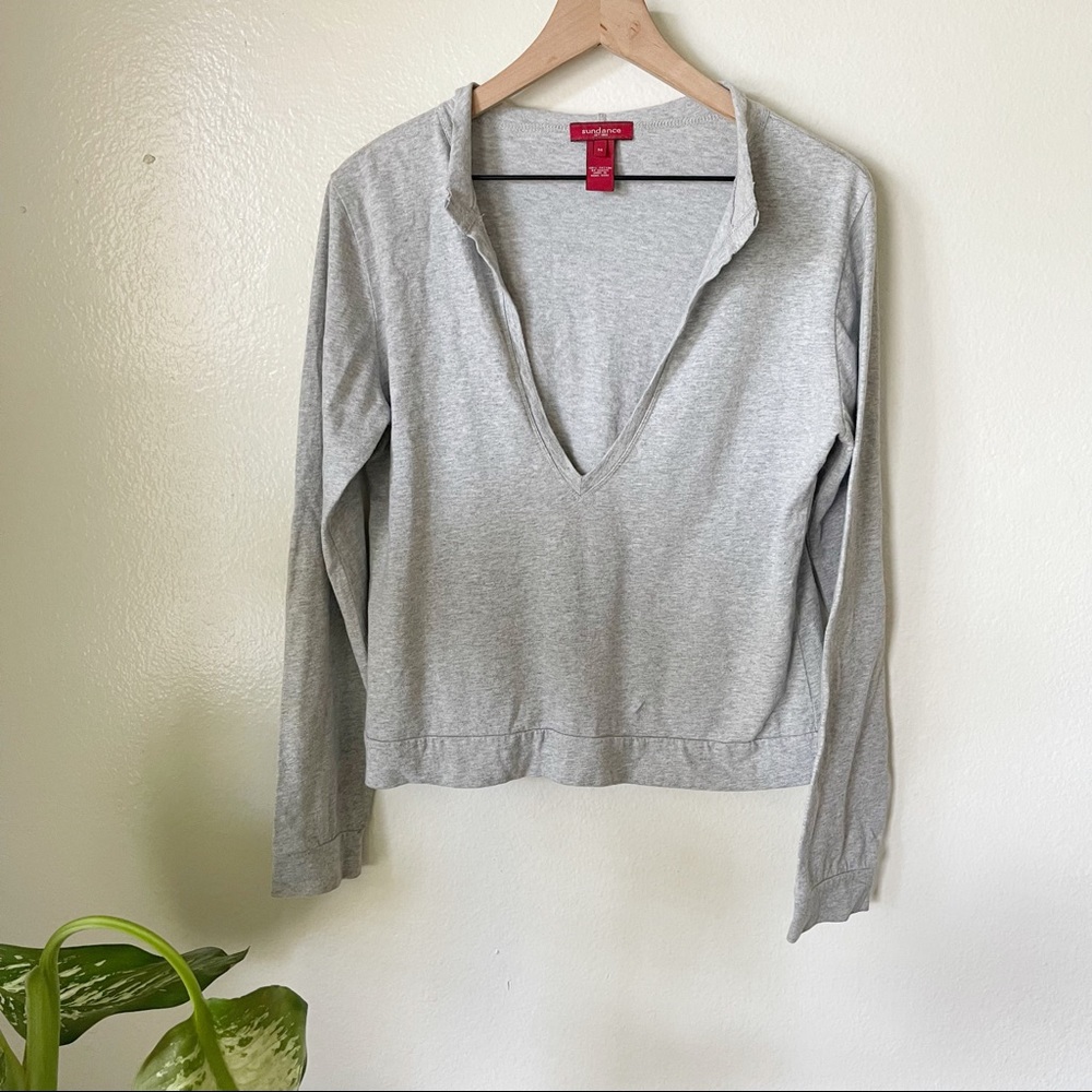 Sundance | V Neck Cotton Top